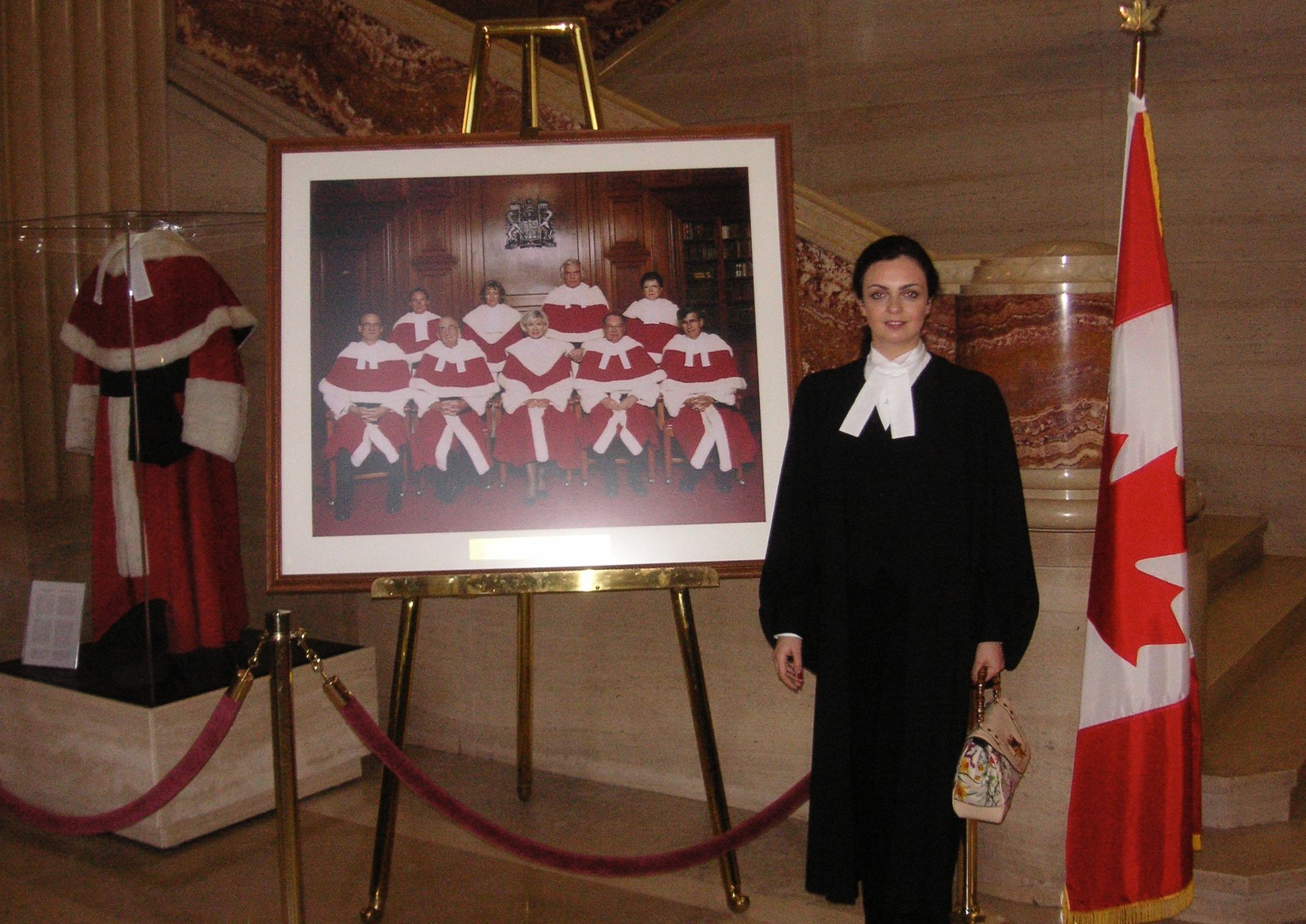 Inna Kogan at the Supreme Court of Canada.